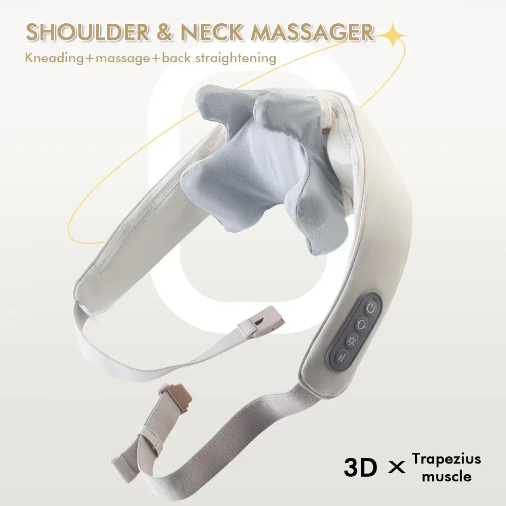Electric Neck and Back Massager Wireless Neck and Shoulder Kneading