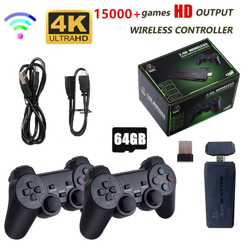 Video Game Console Double Wireless Controller